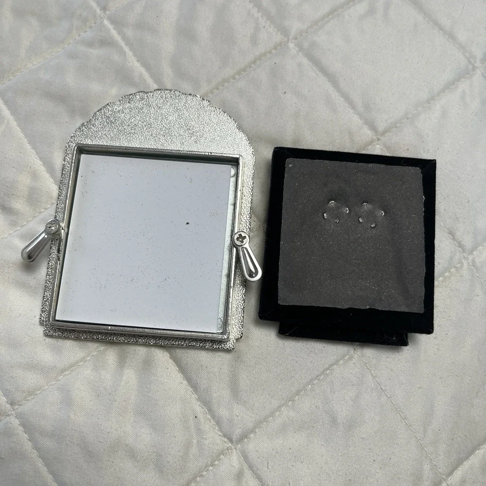 Godinger Satin Cat Photo Frame Silverplate‎ Tabletop Velvet Back Tabletop 2